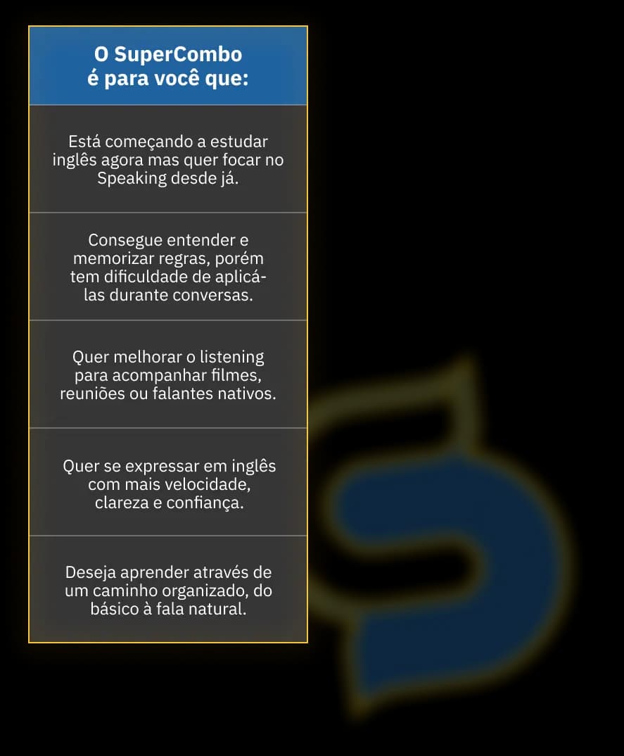 Para quem é o SuperCombo Conversation Strategies