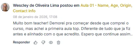 Depoimento de Wescley sobre os cursos de Leandro Craig